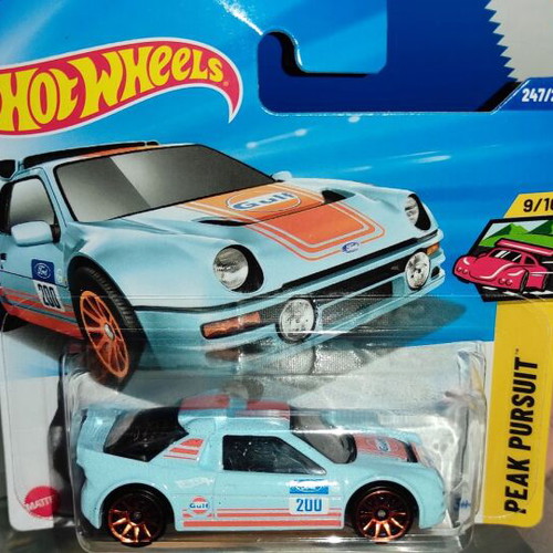 Hot Wheels Ford RS200 2025 with Gulf graphics, new