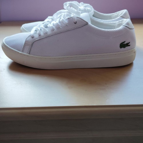 Lacoste men's sports sneakers used, size 42, white