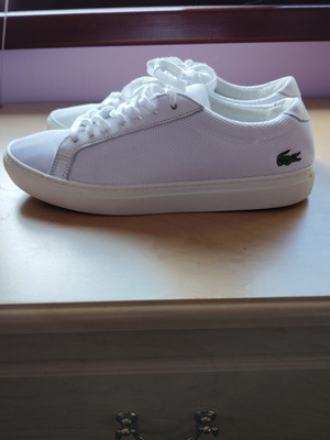 Lacoste men's sports sneakers used, size 42, white