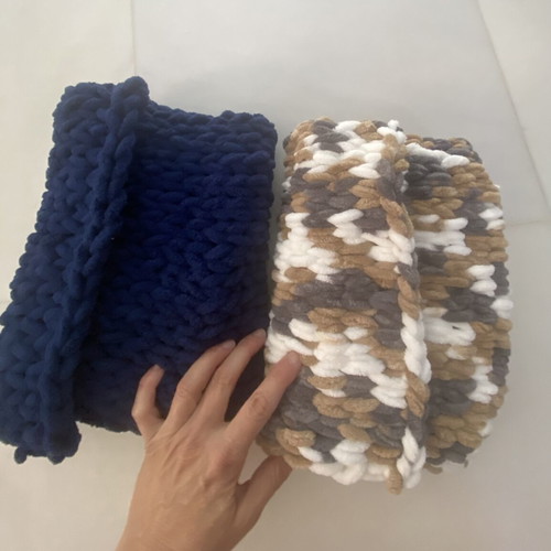 Handmade knitted book cover like new