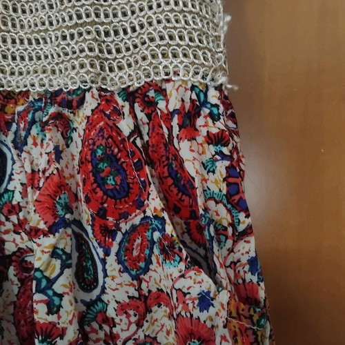 Strapless one-piece romper like new, multicolor, size M