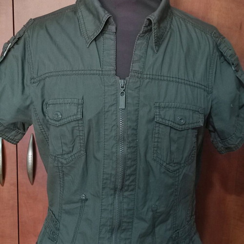 Women's Safari Dress Street One 100% Cotton like new