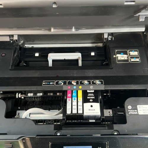 Hp Officejet Pro 6970 εκτυπωτής μεταχειρισμένος, μόνο μαύρο, WiFi, αυτόματη διπλή όψη