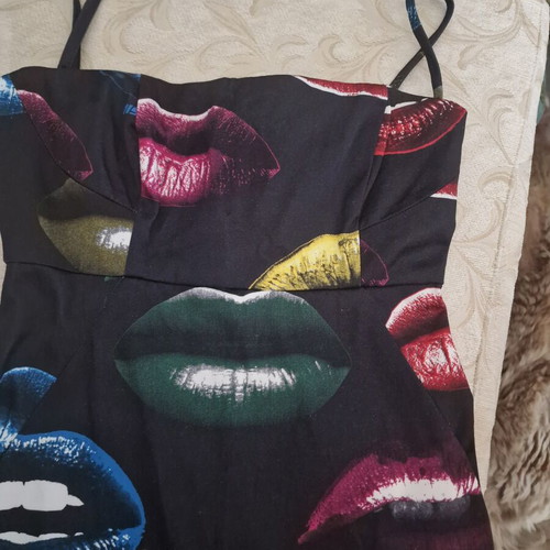 Miss Sixty women's dress new with tags, size S, pop-art lip print