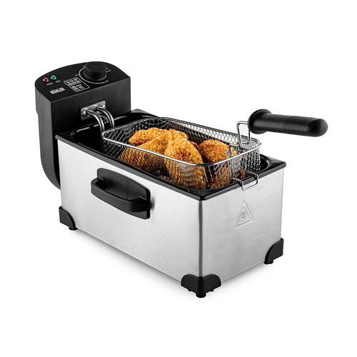 Muhler DF-3030IX deep fryer 3lt silver new