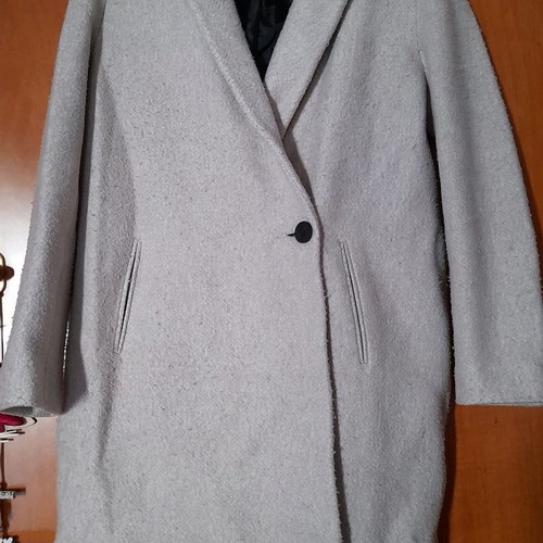 Zara gray ice coat used, size medium