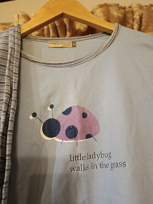 Cotton pajamas used Small spring with ladybug design