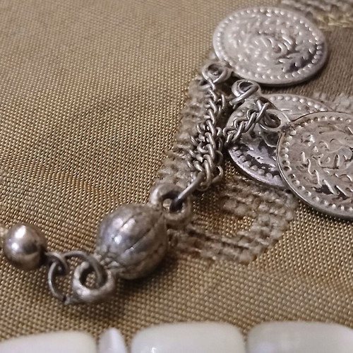 Worry beads used with 33 beads, probable semi-precious stone