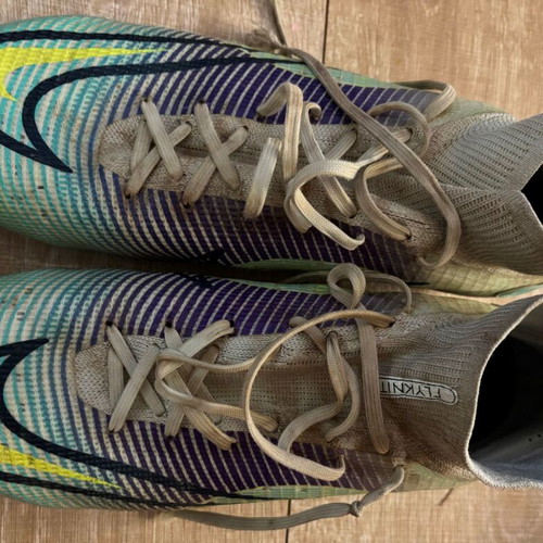 Nike Elite football shoes used, size 43, green and purple