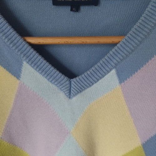 Oxford Company men's sweater XL with argyle pattern, used