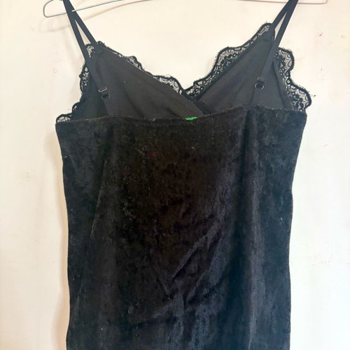 Y2K Bugs Bunny top with velvet and lace, Baby Vibes like new, green