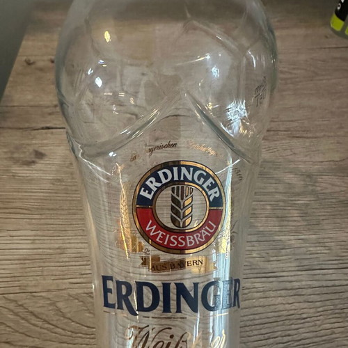 Erdinger collectible glass 0.5l ball-shaped like new