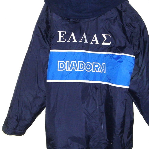 Authentic winter jacket Greece national team Diadora XL with gift Greek flag