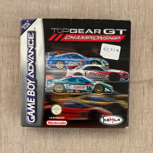 Top Gear GT Championship Nintendo GameBoy Advance used complete