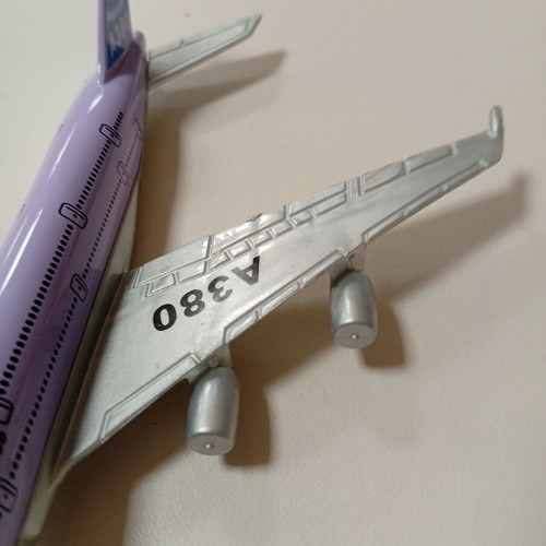 Small airplane miniature toy used