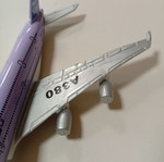 Small airplane miniature toy used