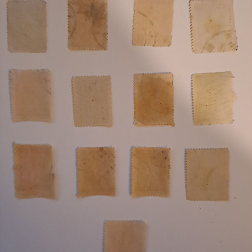 Hermes stamps used, 13 sealed from 1911-1924