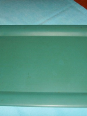 Metal serving tray used with wooden handles 43x30 cm