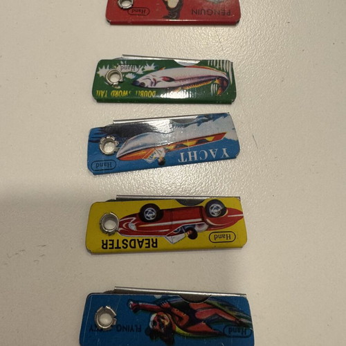Pencil Sharpeners like new, set of 5 different vintage designs