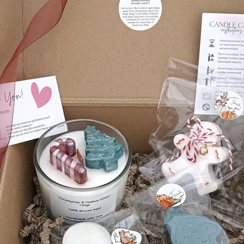 Bakery Spiced Gift Box candle set with Kurabies and gingerbread scents