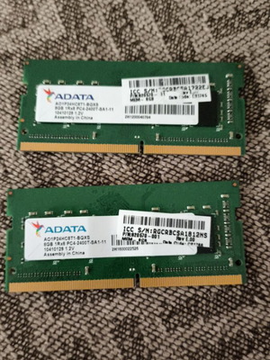 Adata 16GB (2x8GB) DDR4 2400T laptop memory used