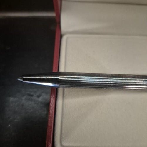 S.T. Dupont Classique Silver Ballpoint Pen used, full set