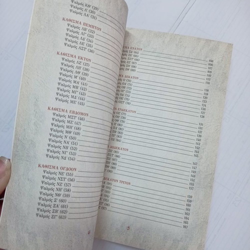 To Psaltirion book used, Agathos Logos editions 2014