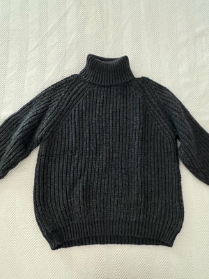 Ckontova knitted turtleneck sweater women gray new one size