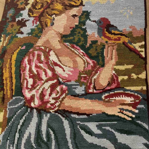 Handmade textile painting, 0.50x0.40 m