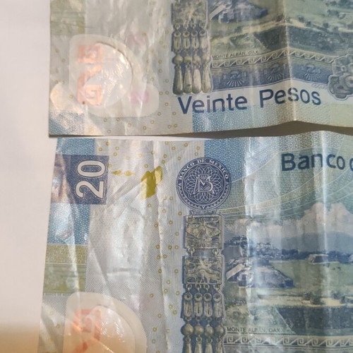 Mexico 20 Pesos banknotes like new, years 2002-2007, 6 pieces total