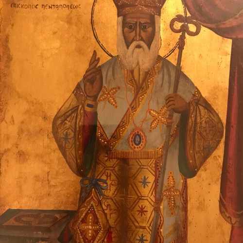 Icon of Saint Nektarios Bishop of Pentapolis used
