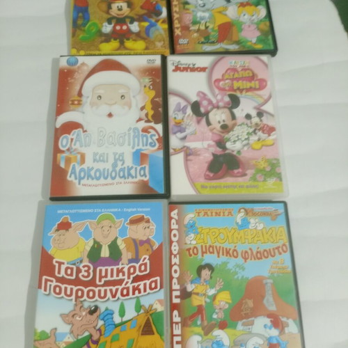 Children's DVDs used, set of 26