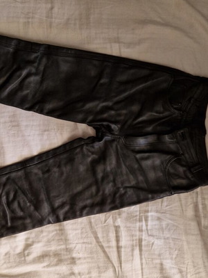 Leather motorcycle pants MotoPark like new without knee protection