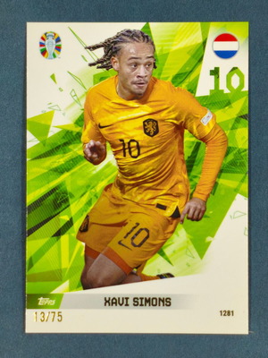 Xavi Simons Topps Total Football like new, Netherlands