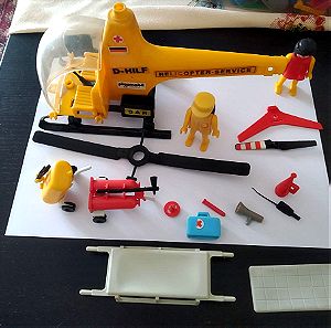 Playmobil Vintage set 3247 Rescue Helicopter (Yellow)