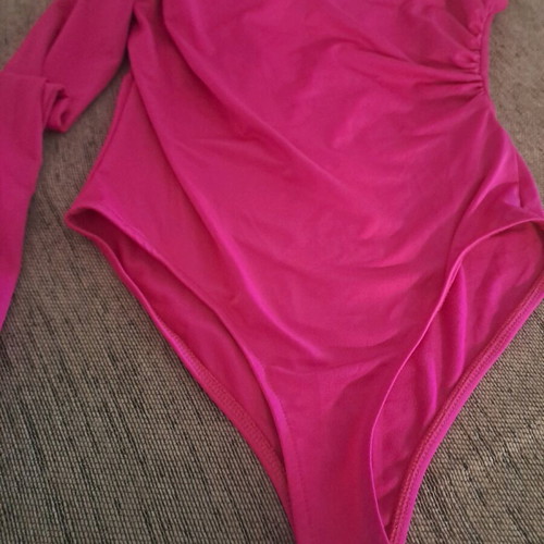 Zara women's bodysuit new, fuchsia, size S
