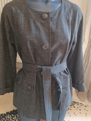 Gerald Darel women's jacket used, dark gray, size 38 - S-M