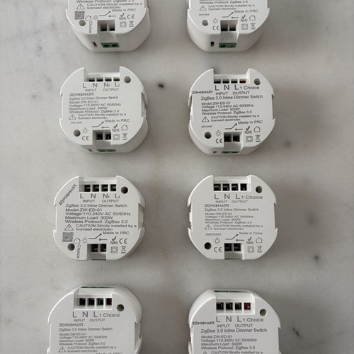 Smart Home Zigbee Dimmer Switches Tuya Smartlife Module Pack of 8 Like New