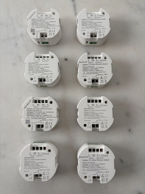 Smart Home Zigbee Dimmer Switches Tuya Smartlife Module Pack of 8 Like New
