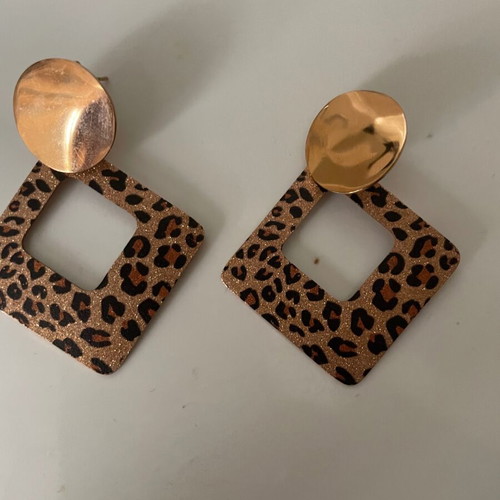 Leopard earrings new