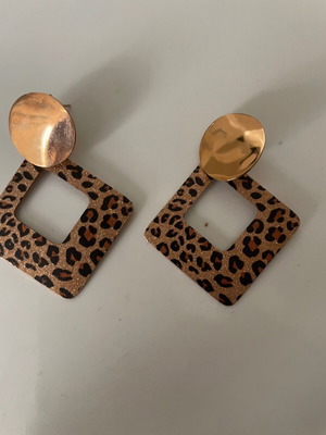 Leopard earrings new