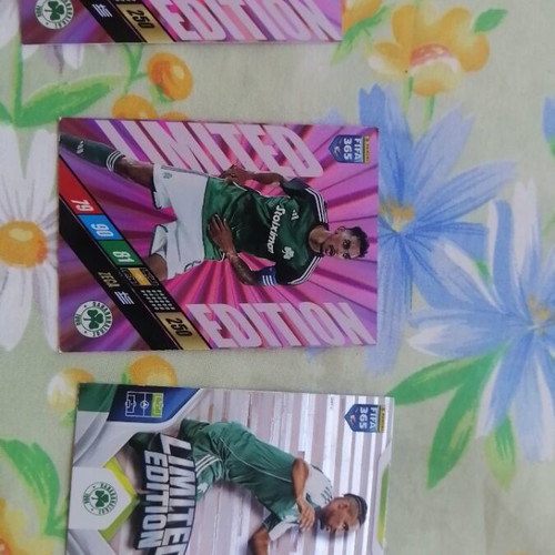 Panathinaikos limited edition cards like new, Zeca, Tete, Kotsiras