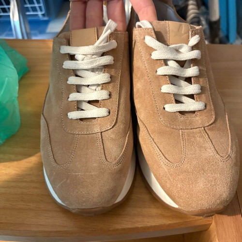 Beige suede boots size 38.5 new