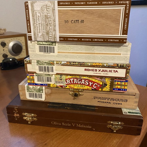 Cigar boxes used, pack of 6