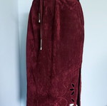 Adilisik velvet skirt with embroidery and slits like new, sizes L/XL
