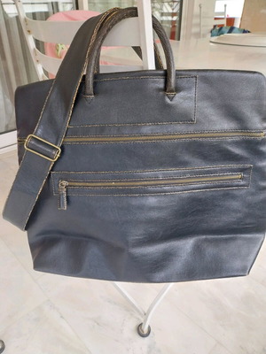 Ανδρική τσάντα χαρτοφύλακας καφέ καινούργια vintage