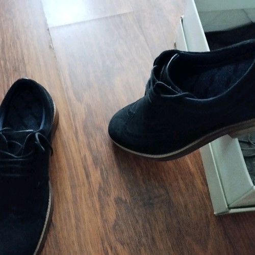Ted Baker men's leather suede dress shoes blue, like new