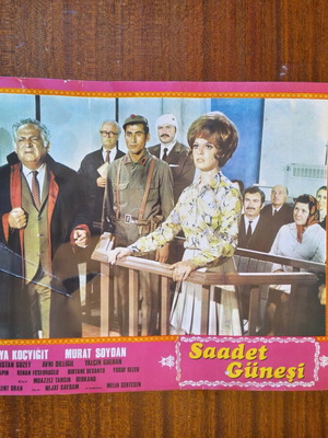 Vintage Lobby Cards Set used, Saadet Güneşi & Mağrur Kadın (1970)