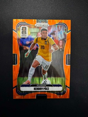 2026 Panini Prizm World Cup Kendry Paez Orange Wave Prizm card