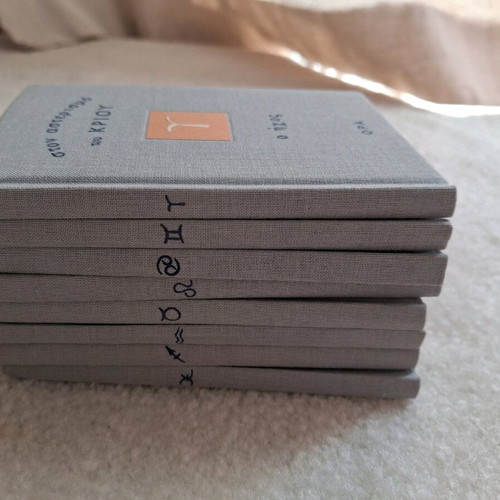 Zodia booklets new, hardcover, pack of 8, poems and images